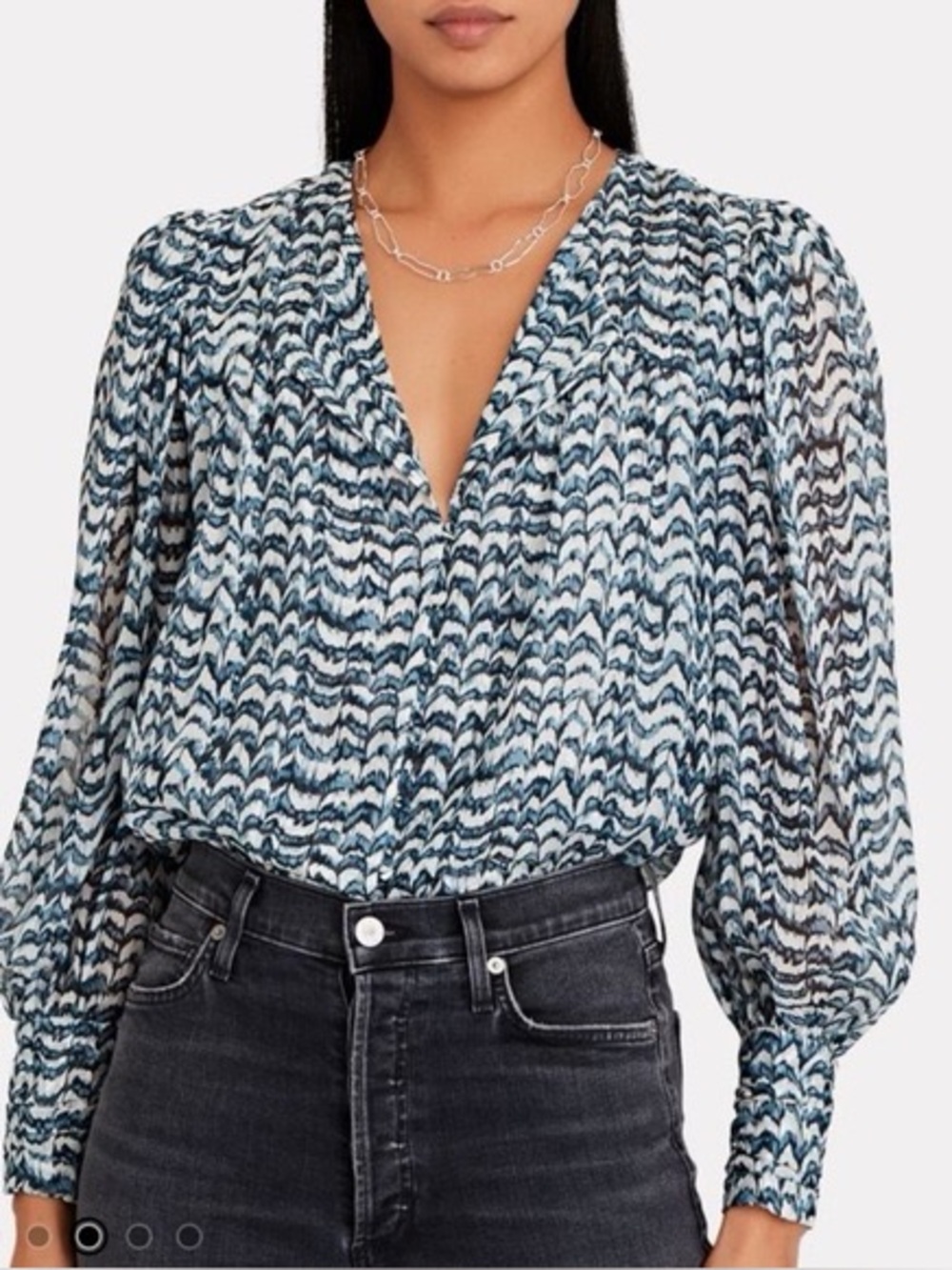 Intermix Yasmin Printed Silk Blouse